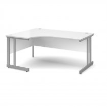 Ergonomic Desk | Left Hand | 1600mm Wide | White Top | Momento