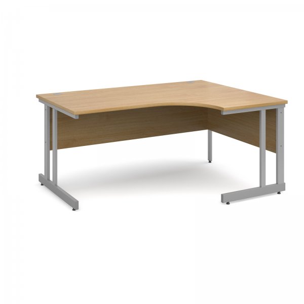 Ergonomic Desk | Right Hand | 1600mm Wide | Oak Top | Momento