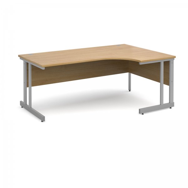 Ergonomic Desk | Right Hand | 1800mm Wide | Oak Top | Momento