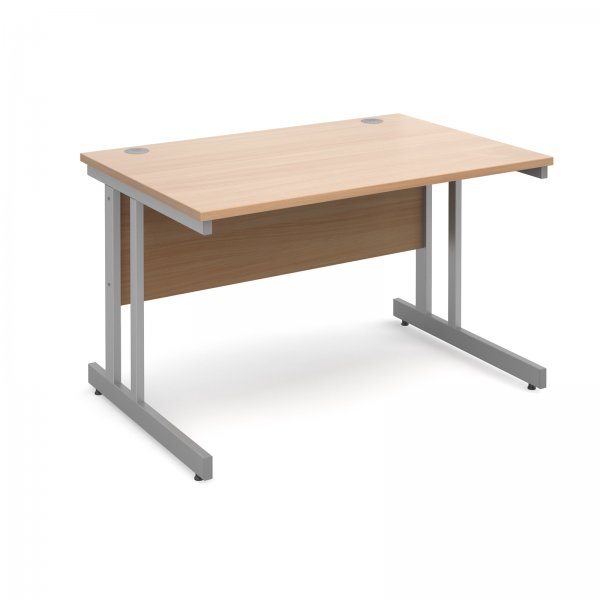 Straight Desk | 1200mm Wide | Beech Top | Momento