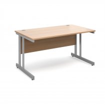 Straight Desk | 1400mm Wide | Beech Top | Momento