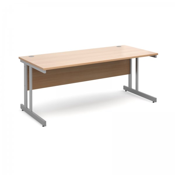Straight Desk | 1800mm Wide | Beech Top | Momento