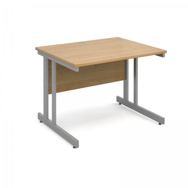 Straight Desk | 1000mm Wide | Oak Top | Momento