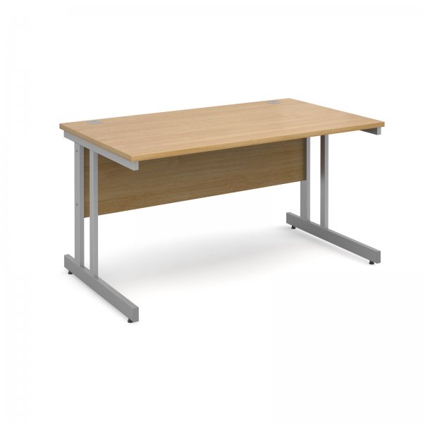 Straight Desk | 1400mm Wide | Oak Top | Momento