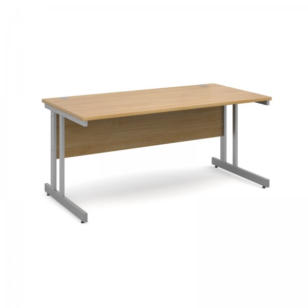 Straight Desk | 1600mm Wide | Oak Top | Momento