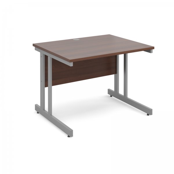 Straight Desk | 1000mm Wide | Walnut Top | Momento