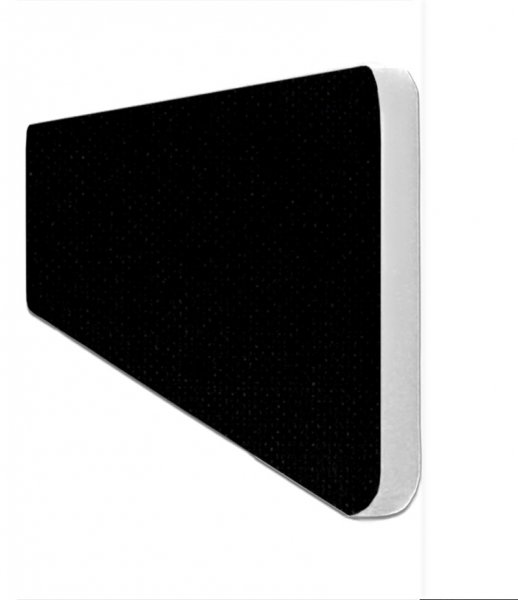Oblong Desktop Screen | 300h x 600w mm | Rounded Corners | Black | Impulse