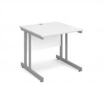 Straight Desk | 800mm Wide | White Top | Momento