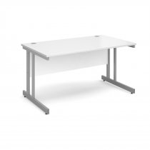 Straight Desk | 1400mm Wide | White Top | Momento