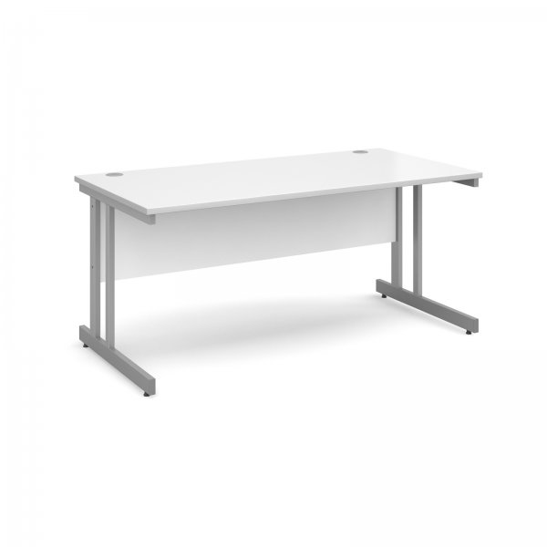 Straight Desk | 1600mm Wide | White Top | Momento