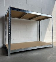 Galvanised Garage Workbench | 900h x 1200w x 600d mm | 175kg UDL | 2 Levels