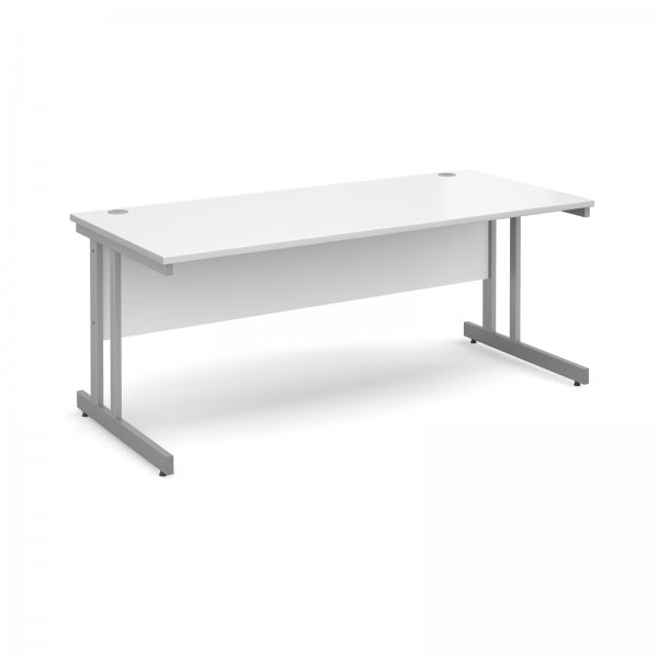 Straight Desk | 1800mm Wide | White Top | Momento