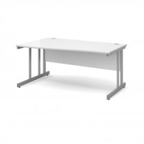 Wave Desk | Left Hand | 1600mm Wide | White Top | Momento