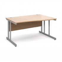Wave Desk | Right Hand | 1400mm Wide | Beech Top | Momento