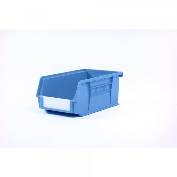 Linbins Standard Storage Bins | Pack of 20 | Size 3 | 75h x 105w x 190d mm | Blue