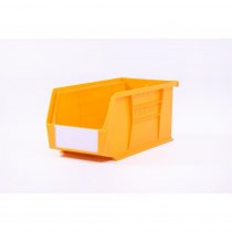 Linbins Standard Storage Bins | Pack of 10 | Size 5 | 130h x 140w x 280d mm | Yellow