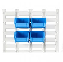 Linbins Standard Storage Bins | Pack of 10 | Size 6 | 180h x 210w x 280d mm | Blue