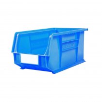 Linbins Standard Storage Bins | Pack of 10 | Size 7 | 180h x 210w x 375d mm | Blue