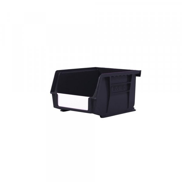 Linbins Recycled Storage Bins | Pack of 20 | Size 2 | 75h x 105w x 135d mm | 100% Recycled Black