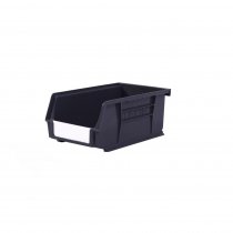 Linbins Standard Storage Bins | Pack of 20 | Size 3 | 75h x 105w x 190d mm | 100% Recycled Black