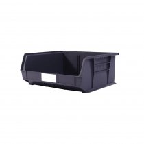 Linbins Standard Storage Bins | Pack of 5 | Size 8 | 180h x 420w x 375d mm | 100% Recycled Black