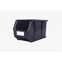 Linbins Standard Storage Bins | Pack of 5 | Size 9 | 230h x 210w x 455d mm | 100% Recycled Black