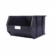 Linbins Standard Storage Bins | Pack of 3 | Size 10 | 295h x 420w x 455d mm | 100% Recycled Black
