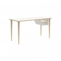 Office Desk | 1400 x 600mm | Plywood & Steel | Goose Grey | Bisley Poise