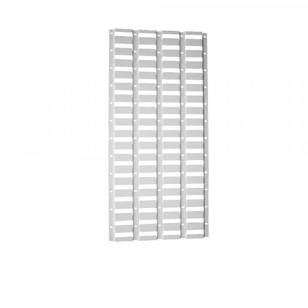 Wall Mounted Louvre Panel | 914h x 436w mm | Light Grey | Stove-Enamelled Finish