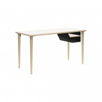 Office Desk | 1400 x 600mm | Plywood & Steel | Black | Bisley Poise
