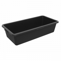 Pack of 6 Storage Containers | 40L | 212h x 710w x 400d mm | Black | Sealey
