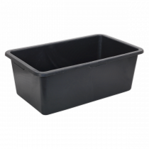 Pack of 6 Storage Containers | 80L | 292h x 770w x 465d mm | Black | Sealey