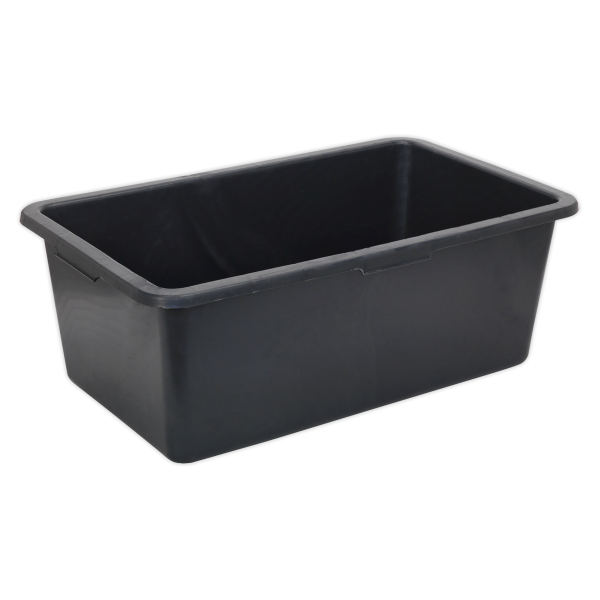 Pack of 6 Storage Containers | 80L | 292h x 770w x 465d mm | Black | Sealey