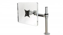 Height Adjustable Monitor Arm | For Single Flat Screen | Silver | Impulse