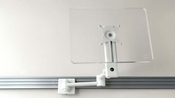 Toolrail Mount Monitor Arm | White | Impulse
