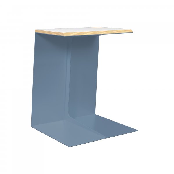 Task Table | 500 x 400mm | Plywood & Aluminium | Bisley Blue | Bisley Poise