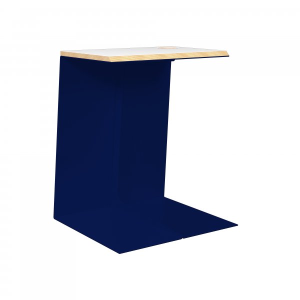 Task Table | 500 x 400mm | Plywood & Aluminium | Oxford Blue | Bisley Poise