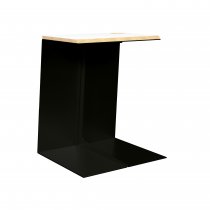 Task Table | 500 x 400mm | Plywood & Aluminium | Black | Bisley Poise
