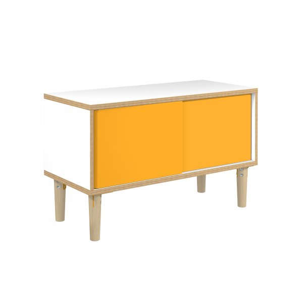Sideboard | 1000 x 450mm | Plywood & Steel | Golden Sunflower Yellow | Bisley Poise