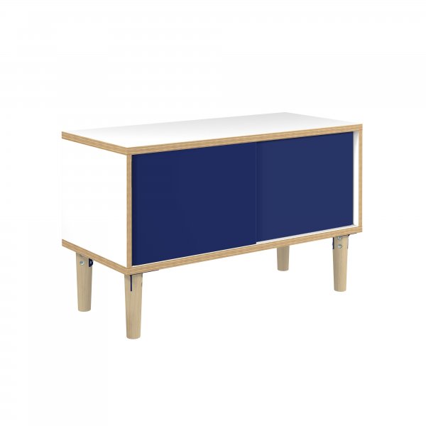 Sideboard | 1000 x 450mm | Plywood & Steel | Oxford Blue | Bisley Poise