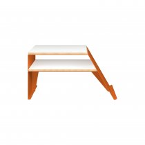 Coffee Table | 810 x 600mm | Plywood & Aluminium | Bisley Orange | Bisley Poise