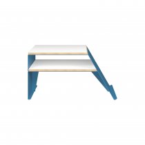 Coffee Table | 810 x 600mm | Plywood & Aluminium | Bisley Blue | Bisley Poise