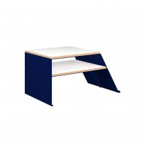Coffee Table | 810 x 600mm | Plywood & Aluminium | Oxford Blue | Bisley Poise