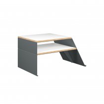 Coffee Table | 810 x 600mm | Plywood & Aluminium | Anthracite Grey | Bisley Poise