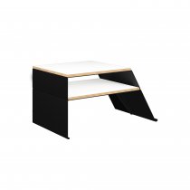 Coffee Table | 810 x 600mm | Plywood & Aluminium | Black | Bisley Poise