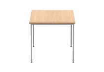 Multi-Purpose Office Table | 730h x 1200w x 800d mm | Norweigan Beech Top | Silver Frame | Everyday VALUE