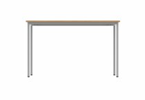 Multi-Purpose Office Table | 730h x 1200w x 800d mm | Norweigan Beech Top | Silver Frame | Everyday VALUE