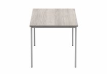 Multi-Purpose Office Table | 730h x 1600w x 800d mm | Alaskan Grey Oak Top | Silver Frame | Everyday VALUE
