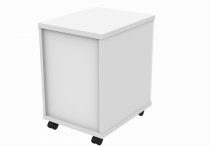 Mobile Pedestal | 590h x 400w x 500d mm | 2 Drawers | Arctic White | Everyday VALUE