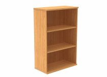 Office Bookcase | 1204h x 800w x 400d mm | 2 Shelves | Norweigan Beech | Everyday VALUE